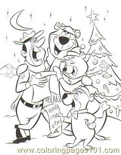 251x320 Yogi Bear Coloring Page