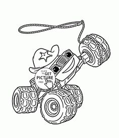 236x273 Print Coloring Image Monster Trucks, Monsters And Diy Embroidery