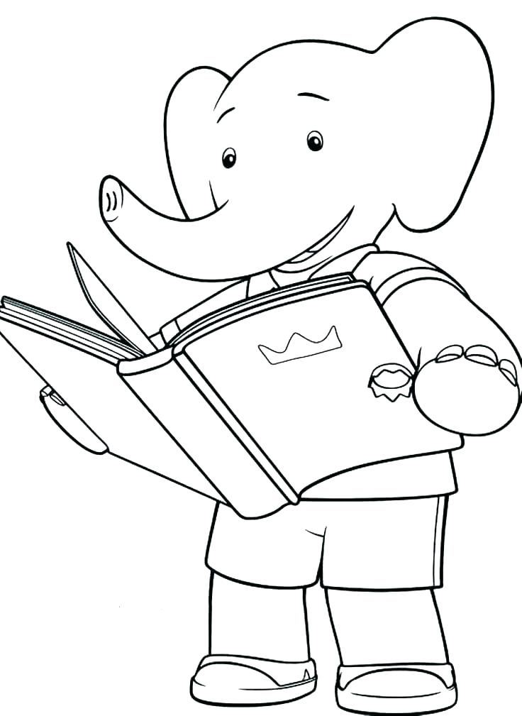 736x1009 Reading Coloring Pages Grade