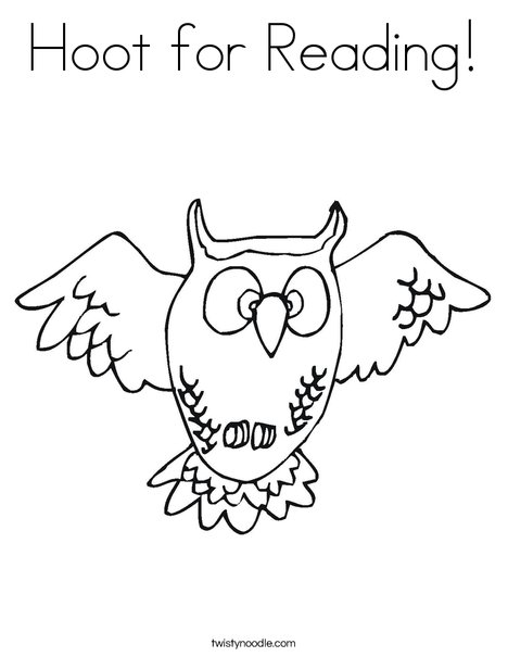 468x605 Hoot For Reading Coloring Page