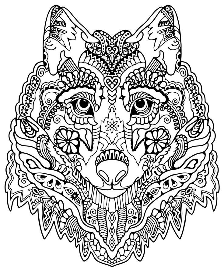 736x896 Pattern Animal Coloring Pages Download And Print For Free