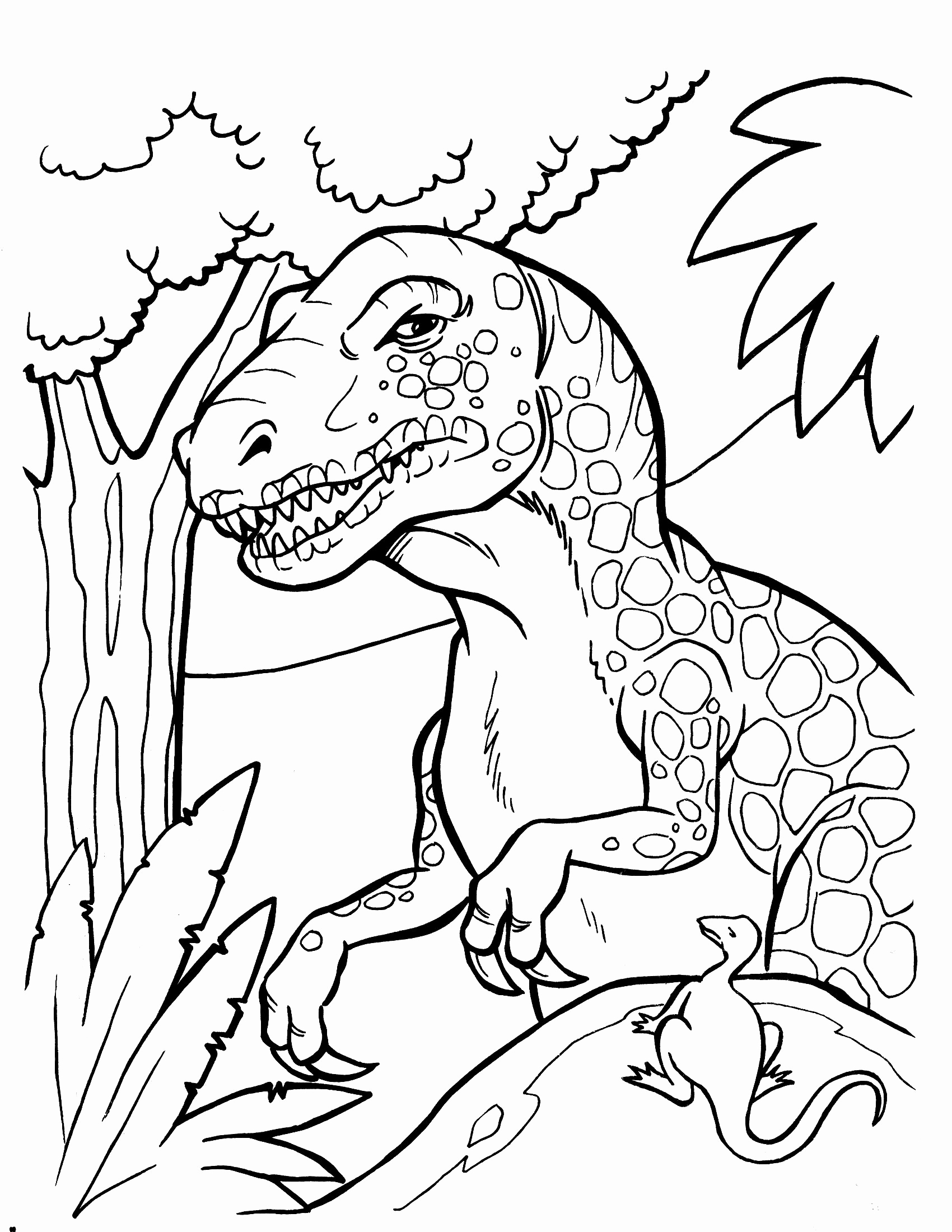 1700x2200 Free Printable Dinosaur Coloring Pages Realistic Dinosaurs