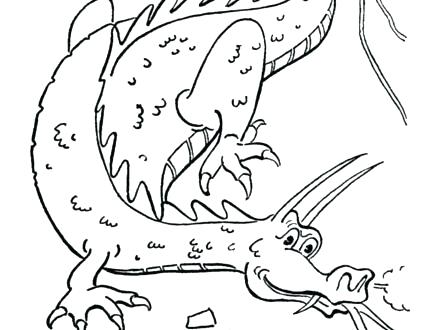 440x330 Komodo Dragon Coloring Page