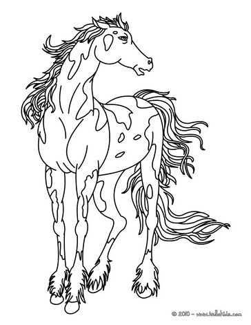 364x470 Horse Coloring Pages