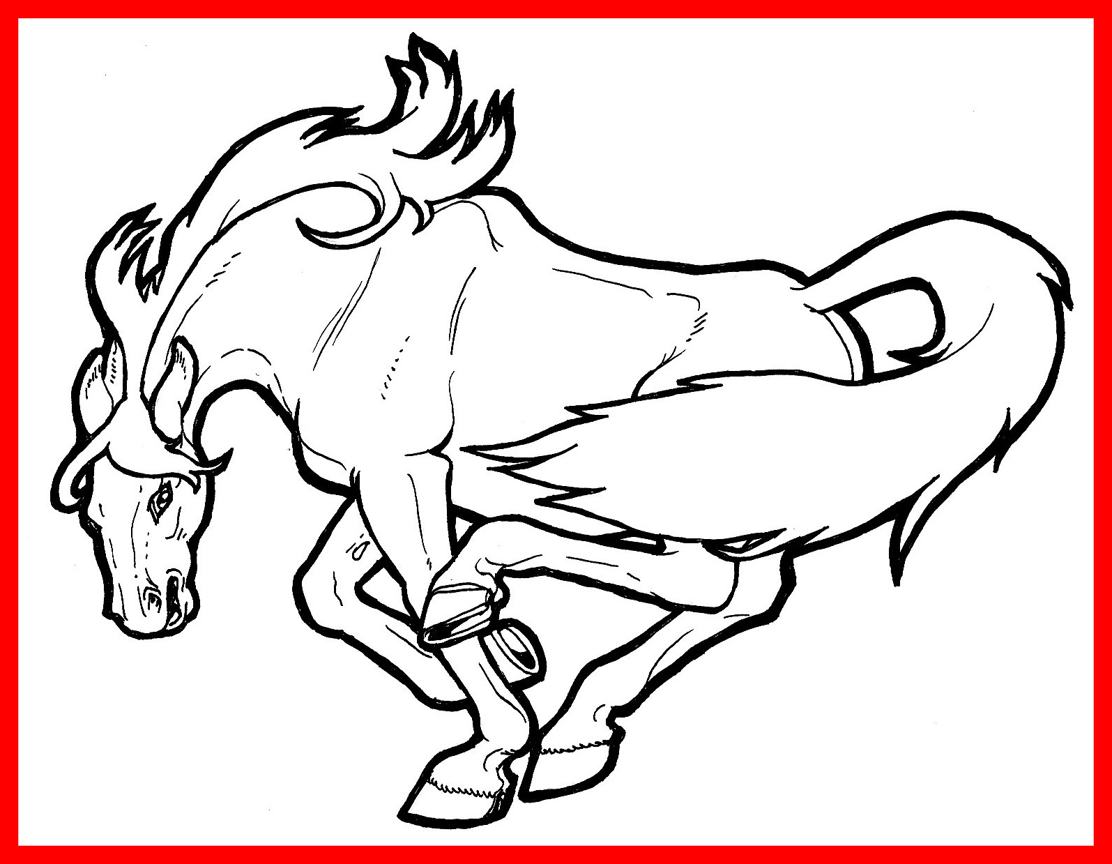 1595x1239 Horse Coloring Pages That Look Real