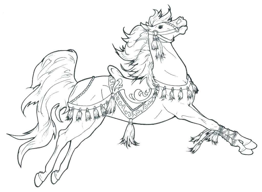 1024x748 Real Horse Coloring Pages