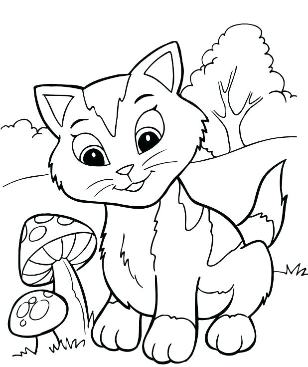 618x735 Cute Kitten Coloring Pages Kittens Coloring Pages Printable Kitten