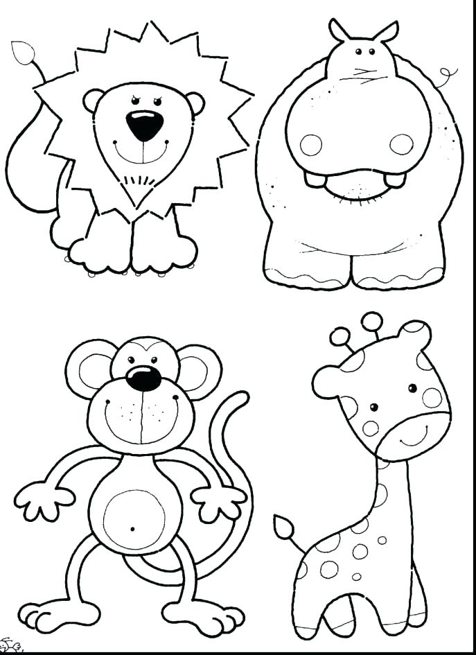 687x945 Real Animal Coloring Pages Coloring Pages For Kids Animals Baby