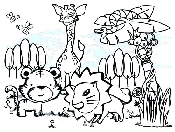 600x452 Real Animal Coloring Pages