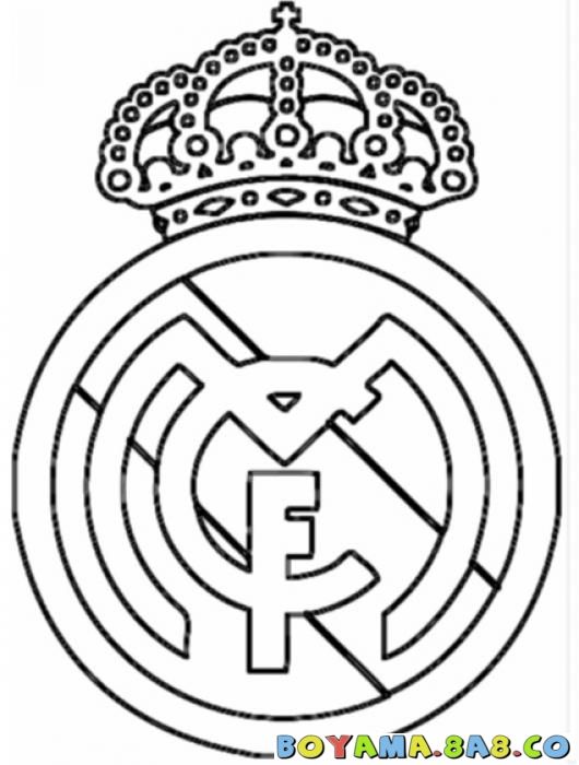 530x700 Real Madrid Colouring Pages