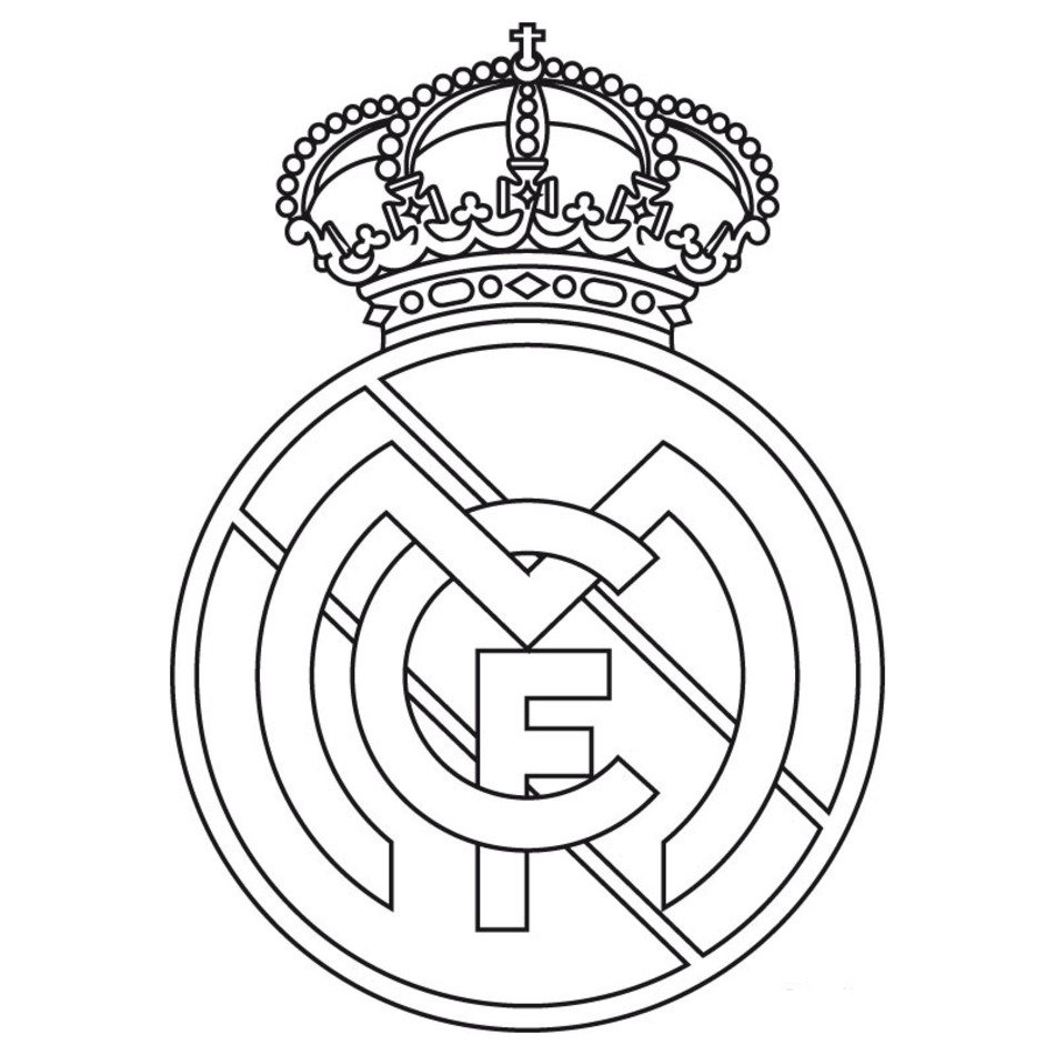 950x950 Real Madrid Coloring Pages Free Image