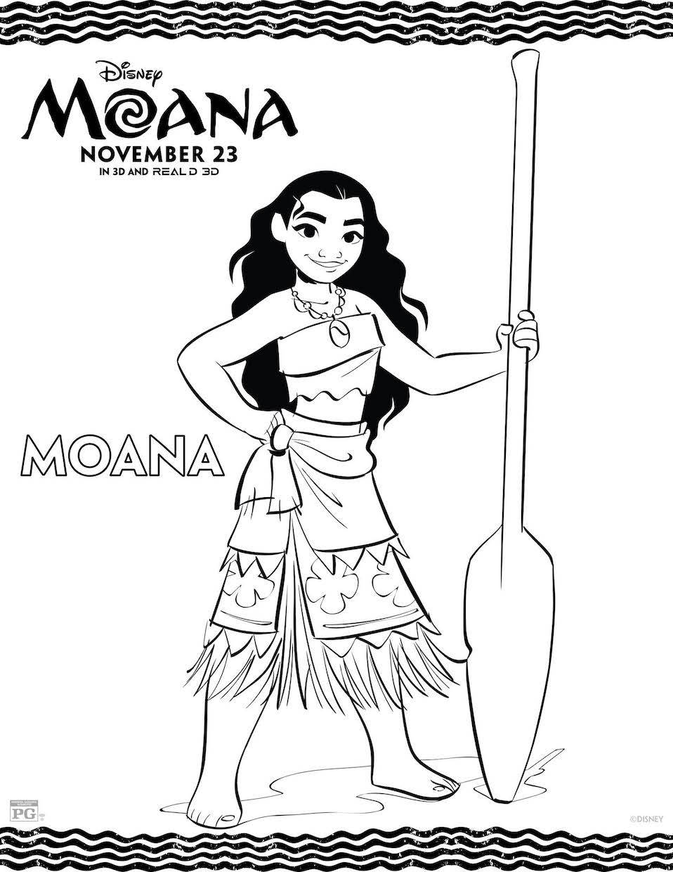 958x1240 Disney's Moana Coloring Pages Activity Sheet Printables