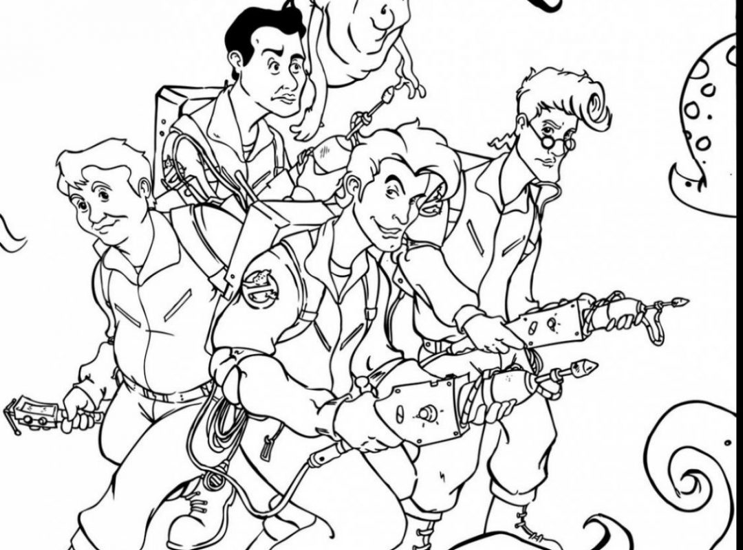 1080x800 Ghostbusters Coloring Pages Free Printable Cartoons Logo Real