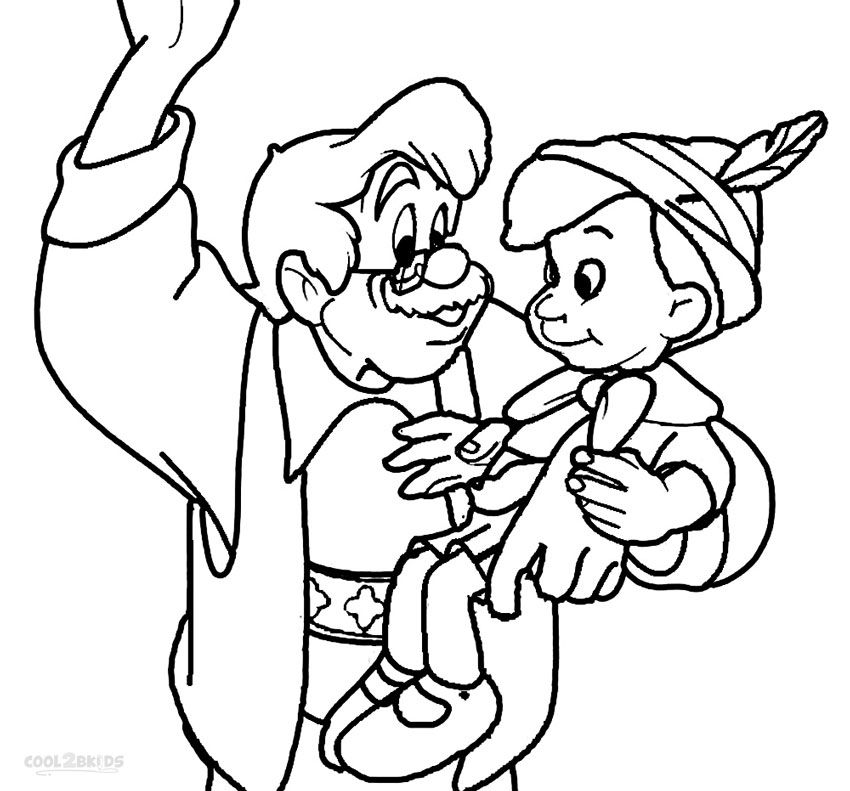 850x791 Printable Pinocchio Coloring Pages For Kids Disney