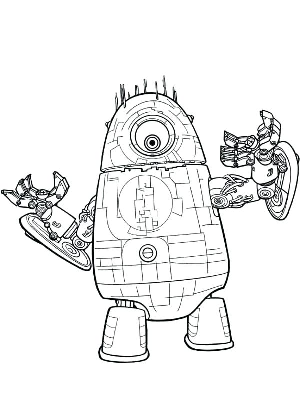 600x824 Coloring Pages Robots Monsters Vs Aliens Vs Coloring Pages