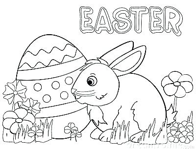 400x309 Bunny Coloring Pages Cottontail Rabbit Baby Bunny Line Art Bunny
