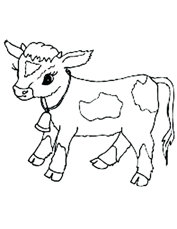 600x777 Coloring Page Cow Coloring Pictures Of Cows Cow At The Barn
