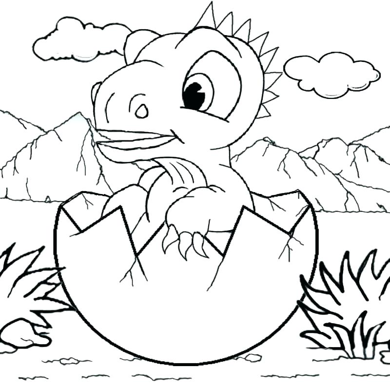 800x800 Dinosaur Coloring Page Dinosaur Coloring Page Cute Baby Dinosaur
