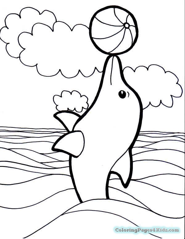 600x776 Realistic Baby Dolphin Coloring Pages Coloring Pages For Kids
