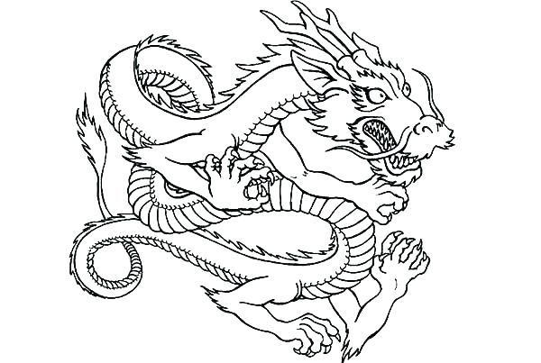 600x403 Dragon Coloring Pages Dragons Free Printable Realistic Dragon