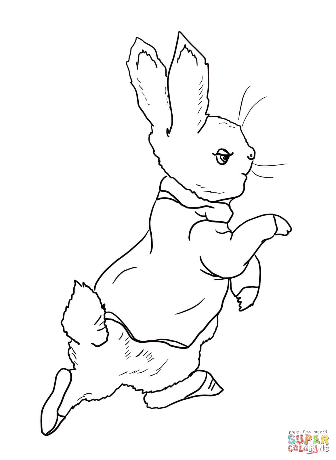 1168x1600 Realistic Bunny Coloring Pages