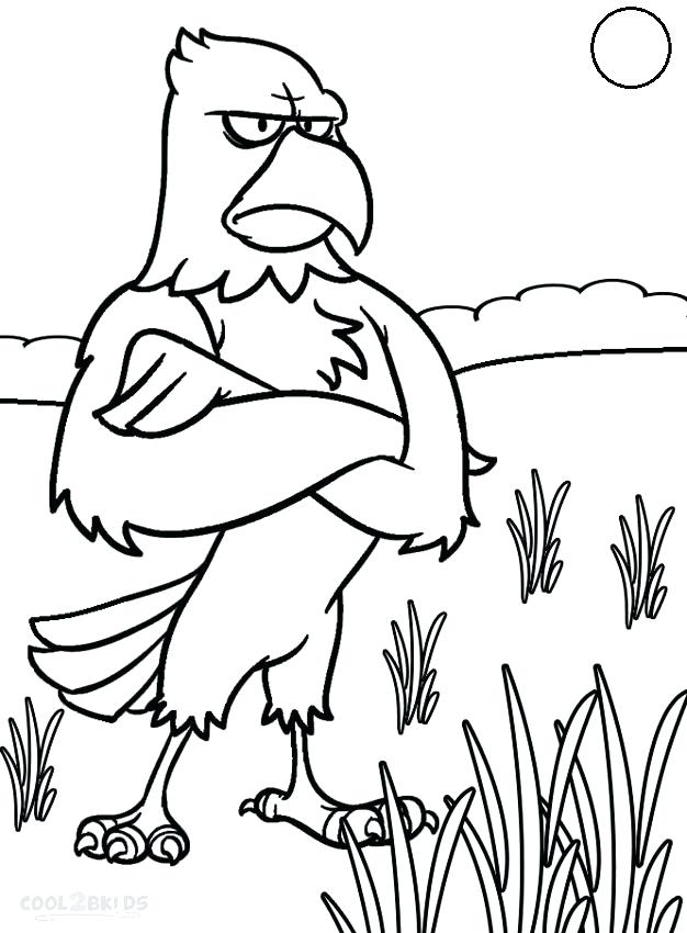 626x850 Bald Eagle Pictures To Color Bald Eagle Coloring Pages For Kids