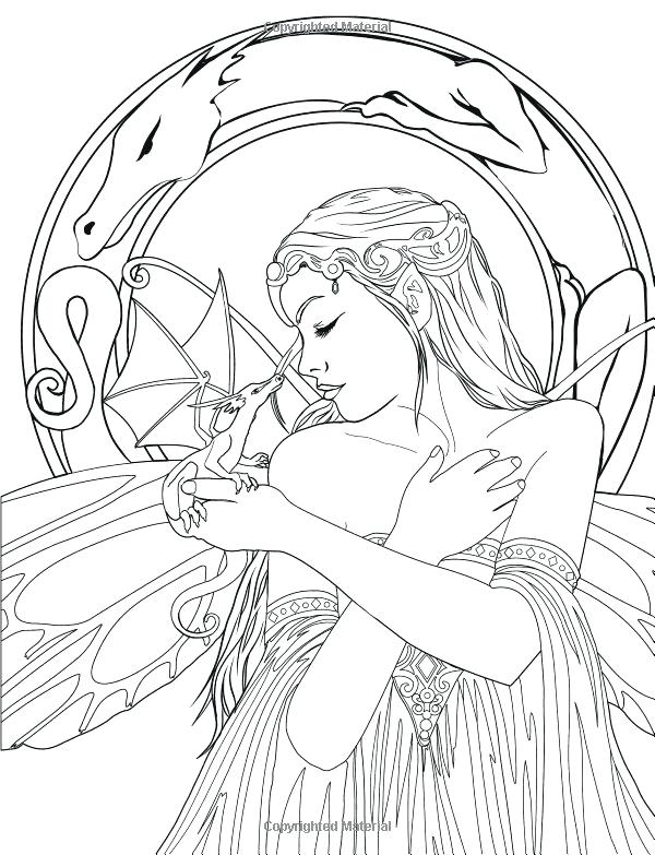 600x783 Realistic Fairy Coloring Pages Cool And Hard Things To Draw Tags