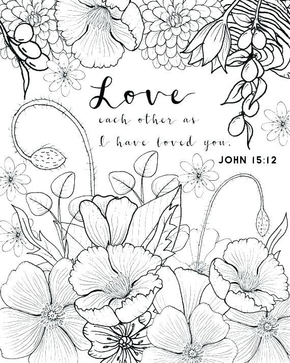 570x713 Realistic Flower Coloring Pages Free Printable Realistic Flower
