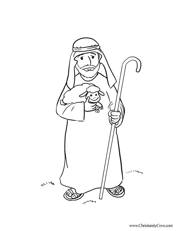 618x800 Shepherd Coloring Pages Bible Coloring Pages For School Realistic