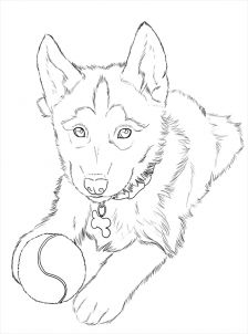 224x302 Free Printable Dogs And Puppies Coloring Pages For Kids German