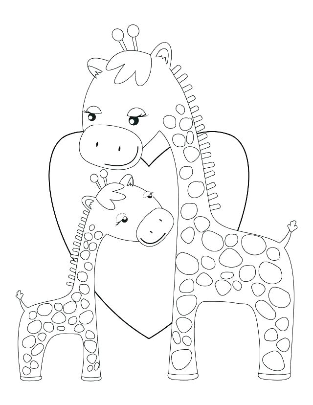 640x828 Giraffe Coloring Pages Baby Giraffe Coloring Pages Coloring Sheets