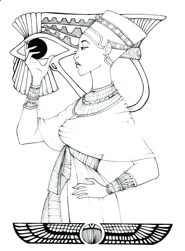 600x812 Cleopatra Coloring Pages Ancient Ng Pages Patterns To Color