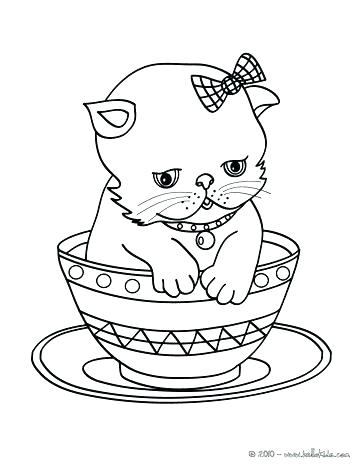363x470 Cute Kittens Coloring Pages