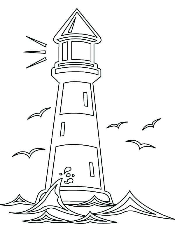 Realistic Lighthouse Coloring Pages at GetDrawings | Free download