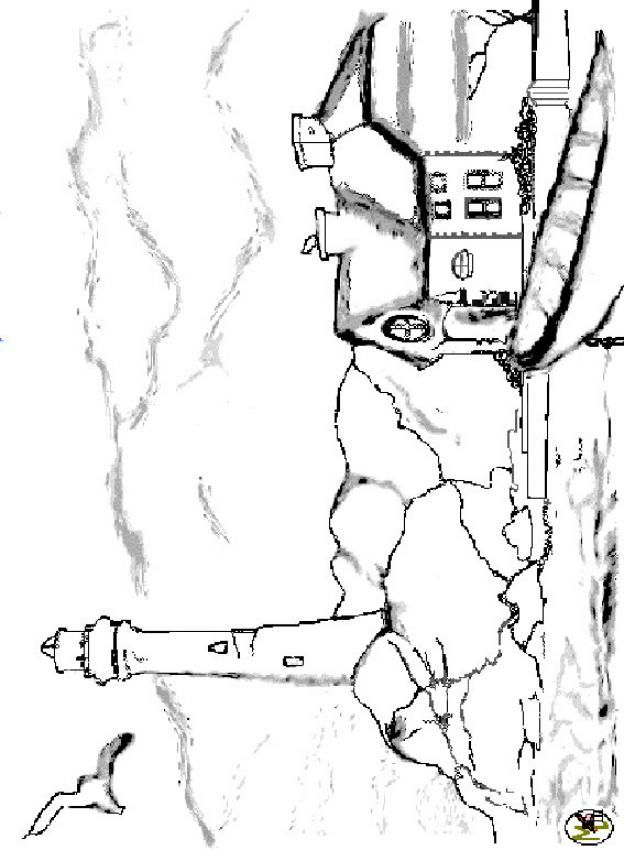 624x850 Lighthouse Coloring Pages To Print