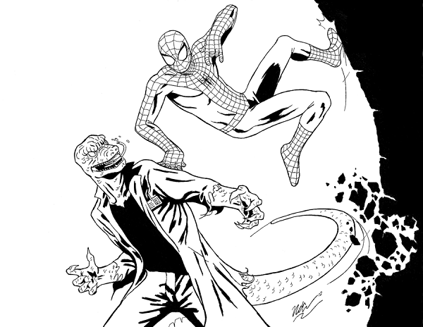 600x464 Marvel Lizard Coloring Pages Coloring Kids