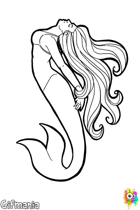 480x720 Best Fish Women Images On Adult Coloring, Coloring