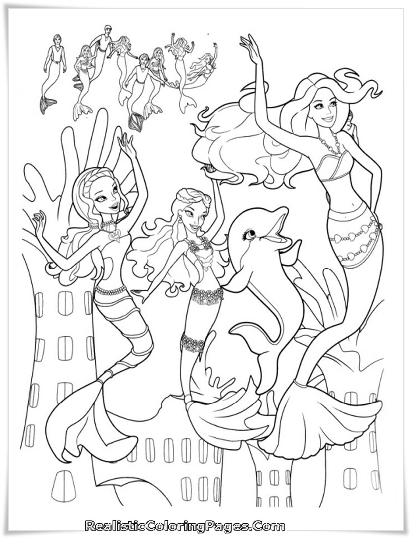 824x1080 Mermaid Coloring Pages Realistic Monkey