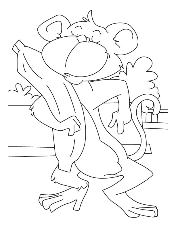 612x792 Monkey Coloring Pages