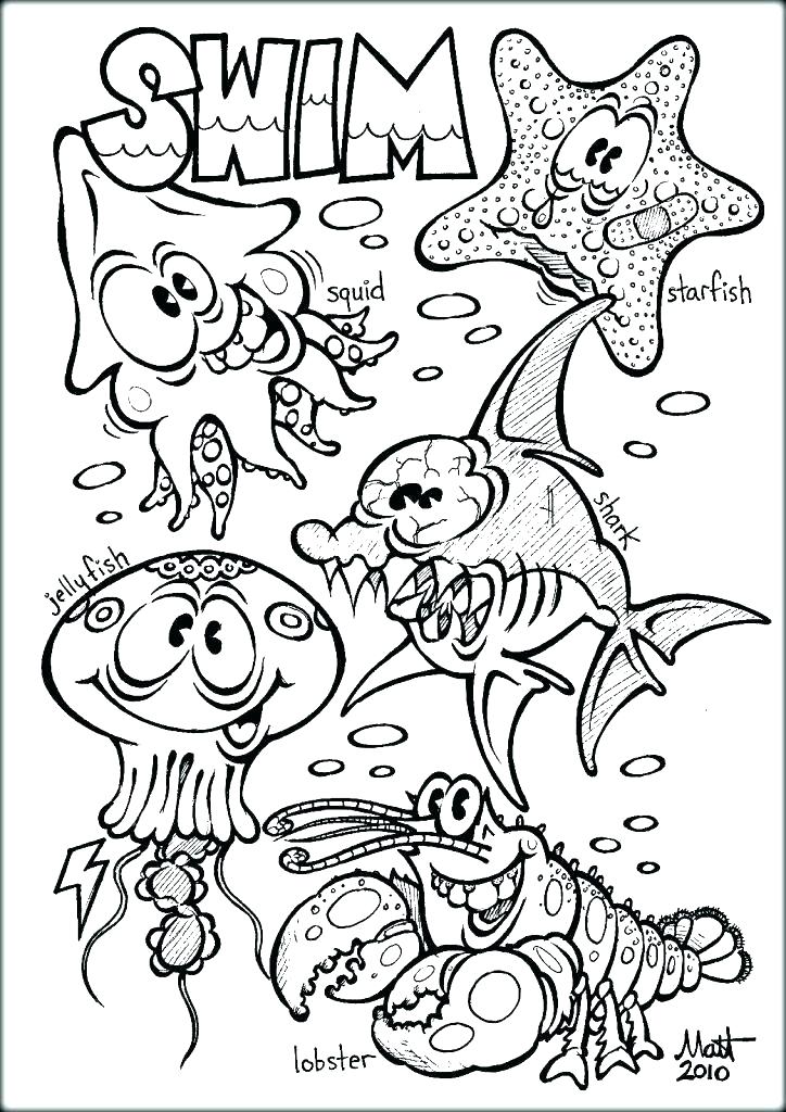 724x1024 Marine Life Coloring Pages Marine Life Coloring Pages Ocean