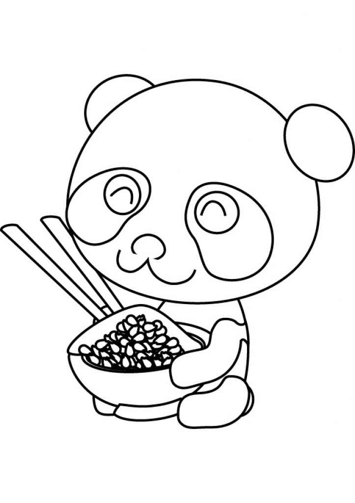 723x1024 Panda Coloring Pages