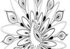 300x210 Peacock Coloring Pages For Kids Button Art Within
