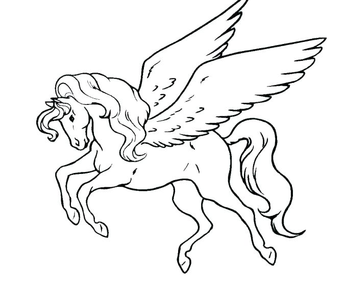 Realistic Pegasus Coloring Pages at GetDrawings | Free download