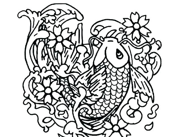 600x450 Fish Coloring Pages Fish Coloring Pages Captivating Fish Coloring