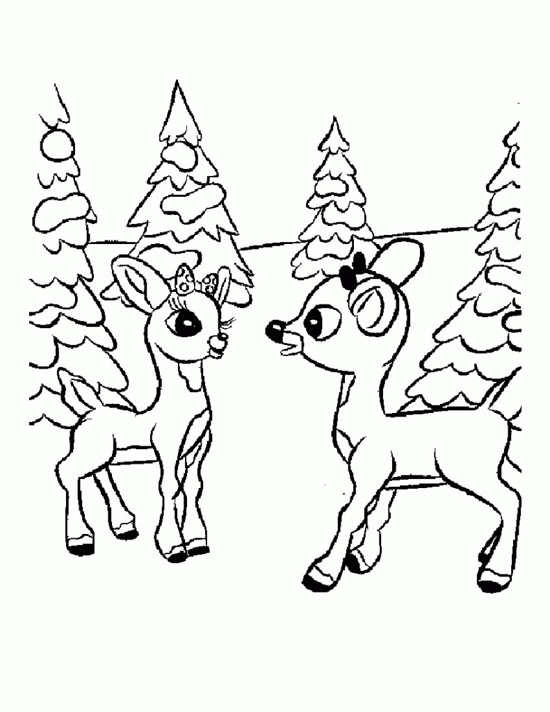 791x1024 Powerful Clarice The Reindeer Coloring Page Ne