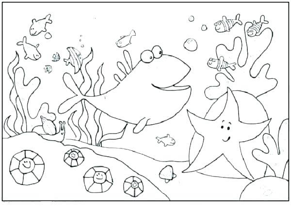 600x428 Underwater Coloring Pages Underwater Coloring Pages Impressive