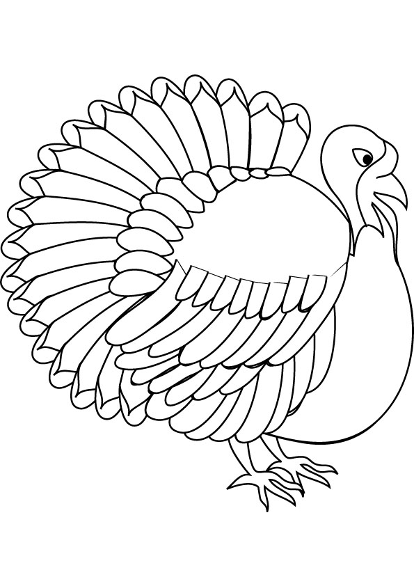 595x842 Turkey Coloring Pages Kids