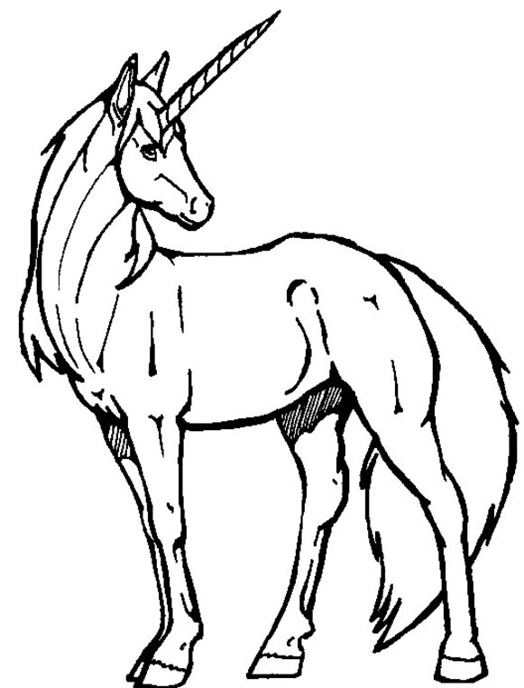 581x763 Unicorn Coloring Pages Free Animal Coloring