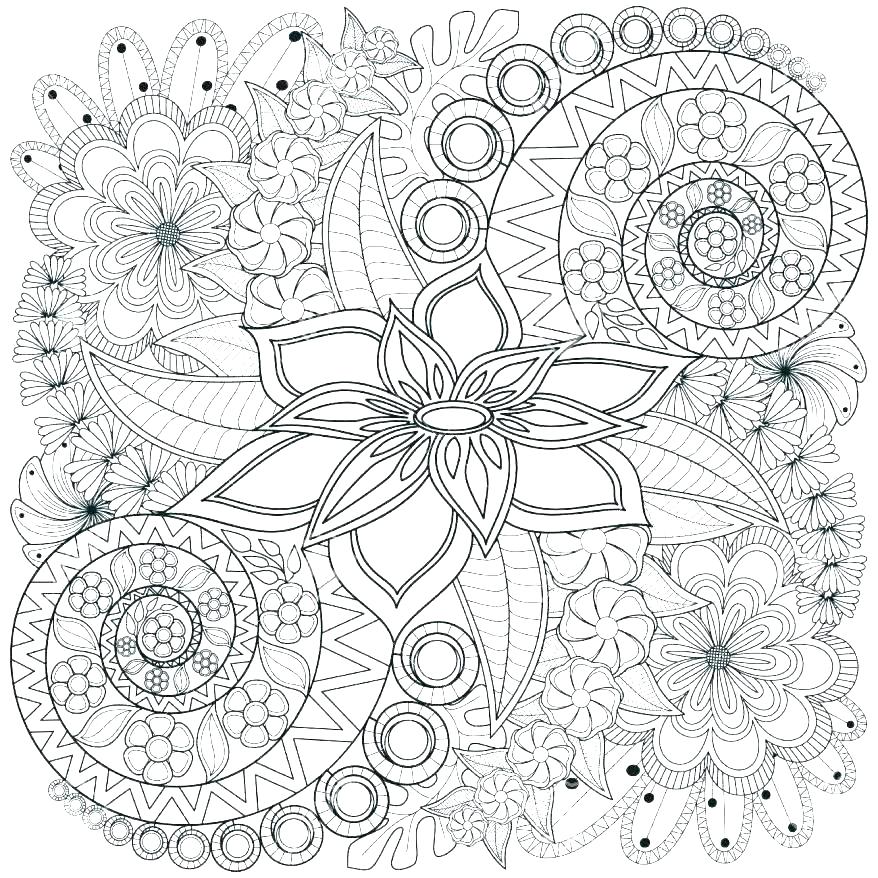 878x878 Intricate Coloring Pages For Kids
