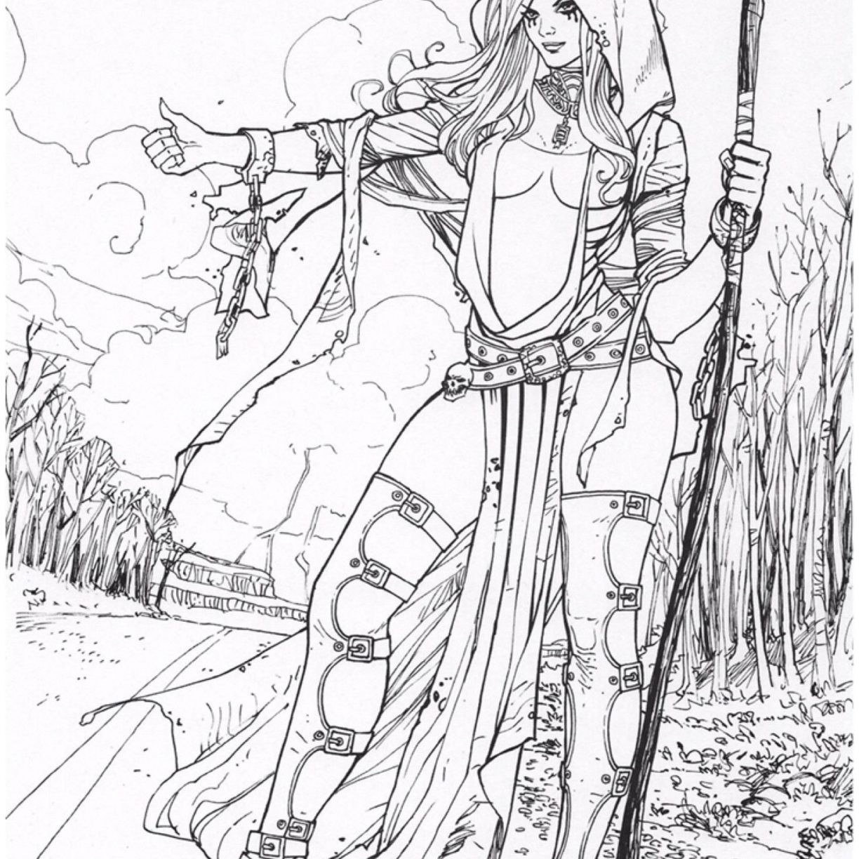 1224x1224 Scary Grim Reaper Coloring Pages Printable To Print Sheets Images